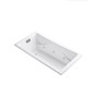Kohler Tea-For-Two 72" Drop In, Undermount Acrylic Experience Tub with Reversible Drain, Overflow and Custom Pump Location