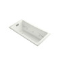 Kohler Tea-For-Two 72" Drop In, Undermount Acrylic Experience Tub with Reversible Drain and Overflow