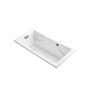 Kohler Tea-For-Two 72" Drop In Cast Iron Air Tub with Reversible Drain and Overflow