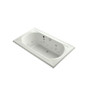 Kohler Memoirs Collection 72" Drop In Jetted Whirlpool Bath Tub with Center Drain