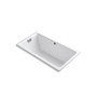 Kohler Tea-For-Two 66" Drop In Cast Iron Air Tub with Reversible Drain and Overflow