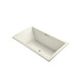Kohler Underscore Rectangle 72" Drop-In Acrylic Air Tub with Center Drain and Overflow