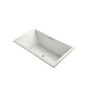 Kohler Underscore Rectangle 72" Drop-In Acrylic Air Tub with Center Drain and Overflow