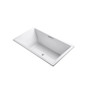 Kohler Underscore Rectangle 72" Drop-In Acrylic Air Tub with Center Drain and Overflow