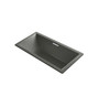 Kohler Underscore Rectangle 72" Drop In Acrylic Air Tub with Center Drain and Overflow