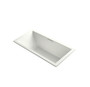 Kohler Underscore Rectangle 72" Drop In Acrylic Air Tub with Center Drain and Overflow