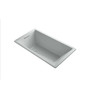 Kohler Underscore Rectangle 66" Drop In Acrylic Air Tub with Reversible Drain