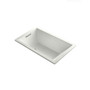 Kohler Underscore Rectangle 60" Drop In Acrylic Air Tub with Reversible Drain