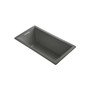 Kohler Underscore  Rectangle 60" Drop In Acrylic Air Tub with Reversible Drain