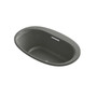 Kohler Underscore Oval 60" Drop In Acrylic Air Tub with Center Drain and Overflow