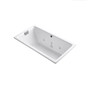 Kohler Tea-For-Two 66" Drop In, Undermount Acrylic Experience Tub with Reversible Drain, Overflow and Custom Pump Location