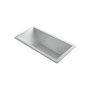 Kohler Underscore Rectangle 72" Drop In Acrylic Air / Whirlpool Tub with Center Drain and Overflow