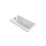 Kohler Tea-For-Two 60" Drop In, Undermount Acrylic Experience Tub with Reversible Drain, Overflow and  Custom Pump Location
