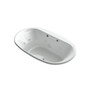 Kohler Underscore Oval 72" Drop In Acrylic Air / Whirlpool Tub with Center Drain