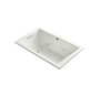 Kohler Underscore Rectangle 60" Drop In Acrylic Air / Whirlpool Tub with Reversible Drain and Overflow