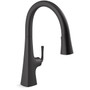 Kohler Graze Touchless Voice Activated Konnect Kitchen Faucet with Three-Function Spray Head