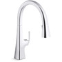 Kohler Graze Touchless Voice Activated Konnect Kitchen Faucet with Three-Function Spray Head