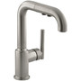 Kohler Purist Single Handle Kitchen Faucet with Pullout Spray