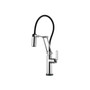 Brizo Litze Single Handle SmartTouch Articulating Kitchen Faucet with Industrial Handle and On/Off Touch Activation