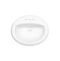 PROFLO 20-1/2" Self-Rimming Oval Bathroom Sink