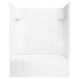 Sterling Accord 60" x 31-1/4" x 75-1/2" Vikrell Shower with Drain Left and Tile Design