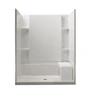 Sterling Accord 60" x 36" x 76" Vikrell Shower with Drain Center and Removable Seat