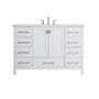 Royal Ludlam 48" Bathroom Vanity with Carrera Marble Top