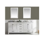 Royal Ludlam 60" Double Bathroom Vanity with Carrera Marble Top