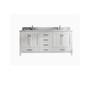 Royal Ludlam 72" Double Bathroom Vanity with Carrera Marble Top