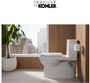 Kohler Reach 1.28 GPF One Piece Elongated Chair Height Toilet with Hand Lever - Seat Included - White