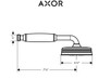 Axor Montreux Thermostatic Shower System with Shower Head, Handshower, Slide Bar, and Volume Control - Includes Rough-In Valve