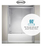 Jacuzzi Linea 60" x 30" Acrylic Soaking Bathtub for Three Wall Alcove Installation with Left Drain