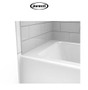 Jacuzzi Linea 60" x 30" Acrylic Soaking Bathtub for Three Wall Alcove Installation with Left Drain