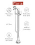 Pfister Rhen Free Standing Tub Filler - Includes Hand Shower