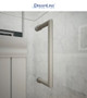 DreamLine Unidoor 72" High x 30" Wide Hinged Frameless Shower Door with Clear Glass (2)