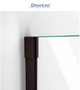 DreamLine Unidoor-X 72" High x 31" Wide Hinged Frameless Shower Door with Clear Glass