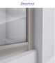 DreamLine Prime 33" Wide x 76 3/4" High Semi-Frameless Frosted Glass Sliding Shower Enclosure - Includes Shower Base