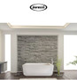 Jacuzzi Floor Mounted Tub Filler with Metal Lever Handle, Built-In Diverter, Single Function Hand Shower and Square Escutcheon