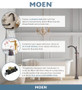 Moen Voss Floor Mounted Tub Filler with Riser and Built-In Diverter - Includes Hand Shower