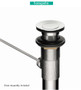 Hansgrohe Logis 1.2 GPM Single Hole Bathroom Faucet with EcoRight and ComfortZone Technologies - Drain Assembly Included