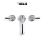 Kohler Devonshire Widespread Bathroom Faucet with UltraGlide Valve and Quick Mount Technology - Free Metal Pop-Up Drain Assembly with Purchase