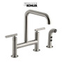 Kohler Purist 1.5 GPM Bridge Kitchen Faucet - Includes Side Spray