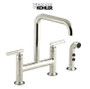 Kohler Purist 1.5 GPM Bridge Kitchen Faucet - Includes Side Spray