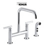 Kohler Purist 1.5 GPM Bridge Kitchen Faucet - Includes Side Spray