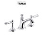 Kohler Artifacts Widespread Bathroom Faucet with Lever Handles - Free Metal Pop-Up Drain Assembly with purchase