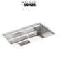 Kohler Prolific 29" Undermount Stainless Steel Single Basin Kitchen Sink with SilentShield Technology, Bamboo Cutting Board, 2 Multipurpose Racks, Colander, and Washbin