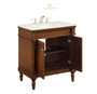 Elegant Lighting Lexington 30" Wide Vanity Set with Cabinet, Stone Top and Undermount Sink