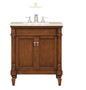 Elegant Lighting Lexington 30" Wide Vanity Set with Cabinet, Stone Top and Undermount Sink