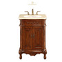 Elegant Lighting Danville 24" Wide Vanity Set with Cabinet, Stone Top, and Undermount Sink