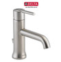 Delta Trinsic 1.2 GPM Single Hole Bathroom Faucet with Metal Pop-Up Drain Assembly - Limited Lifetime Warranty